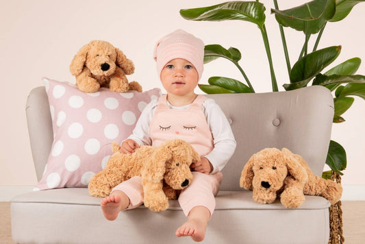 Peluche Chien beige