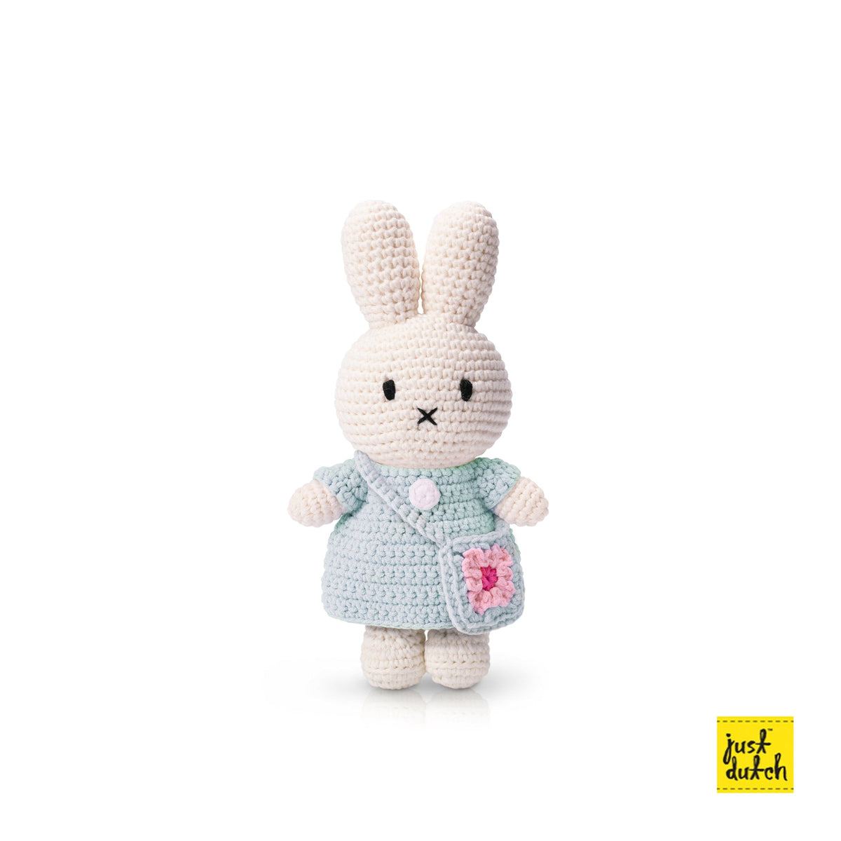 Peluche en Crochet Lapin Miffy - Sac à Main - Bleu pastel