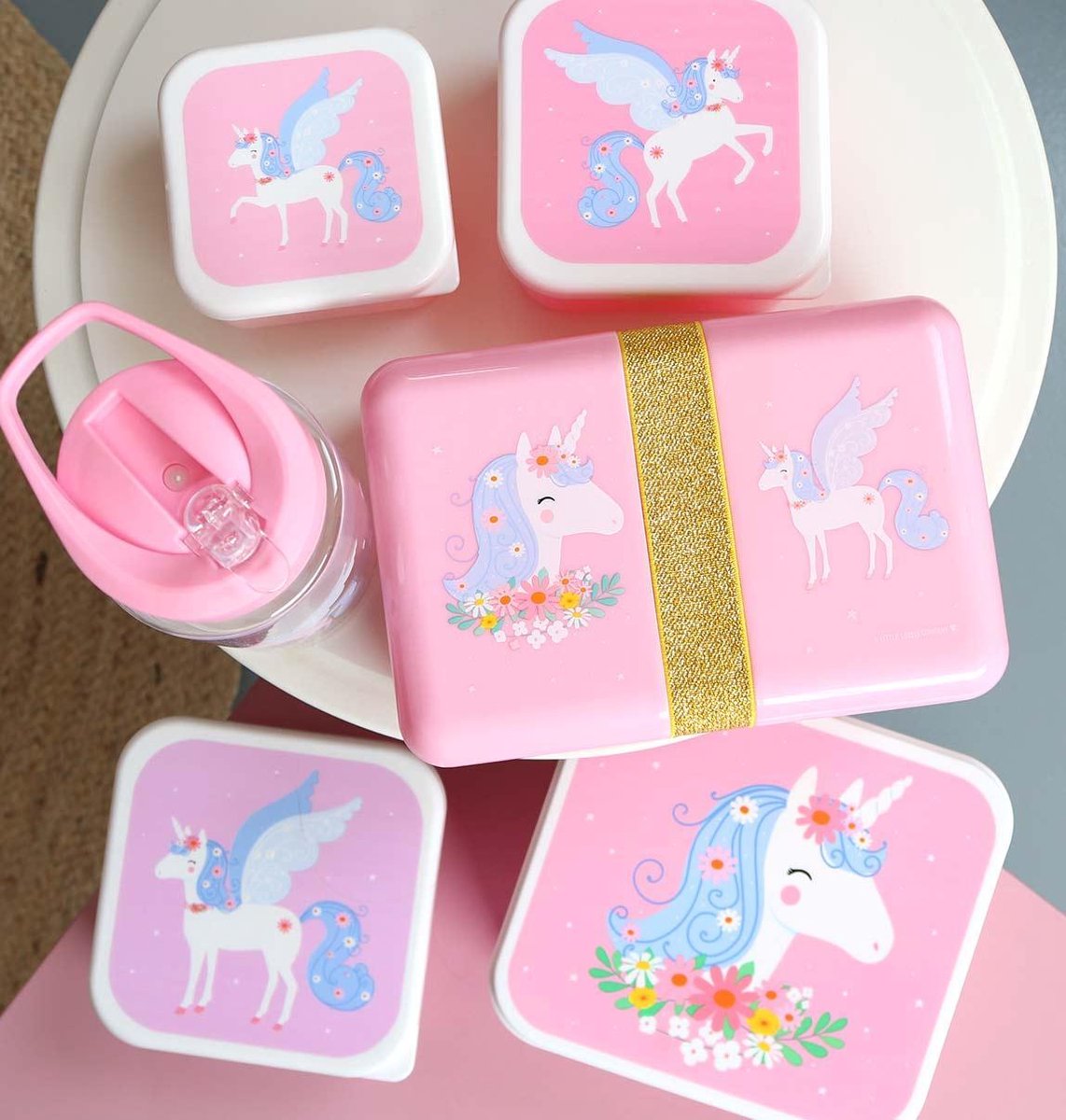 Boîte à Goûter et Déjeuner - Licorne
