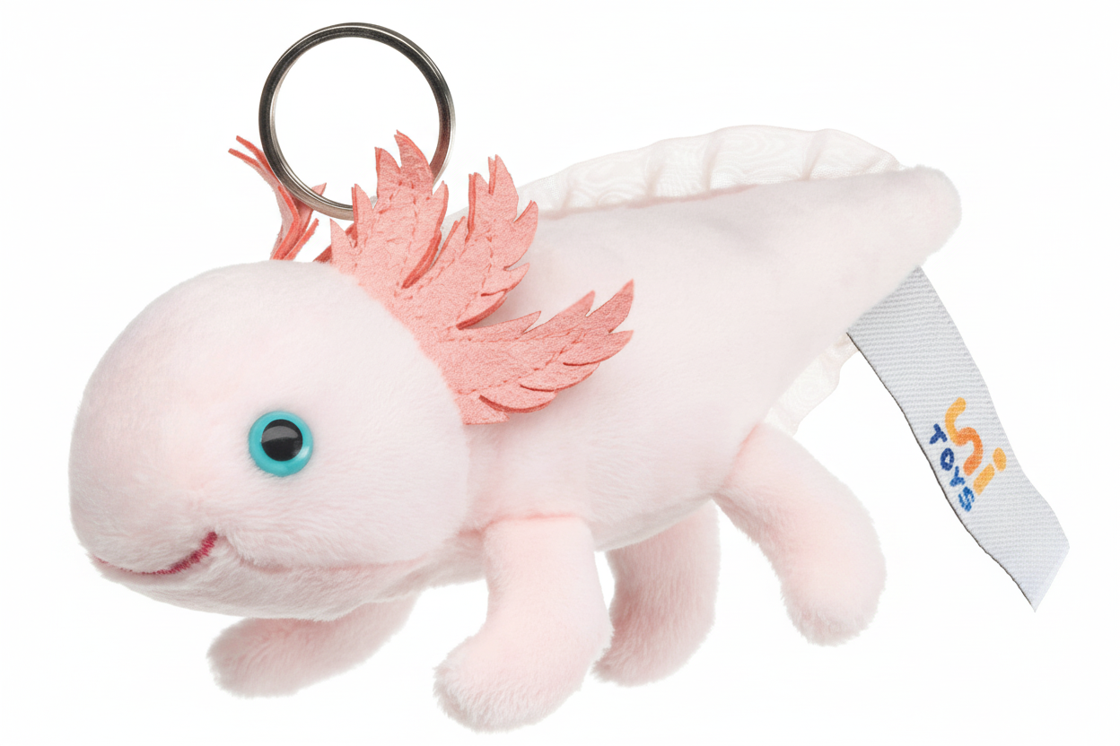 Porte-clés Peluche Axolotl