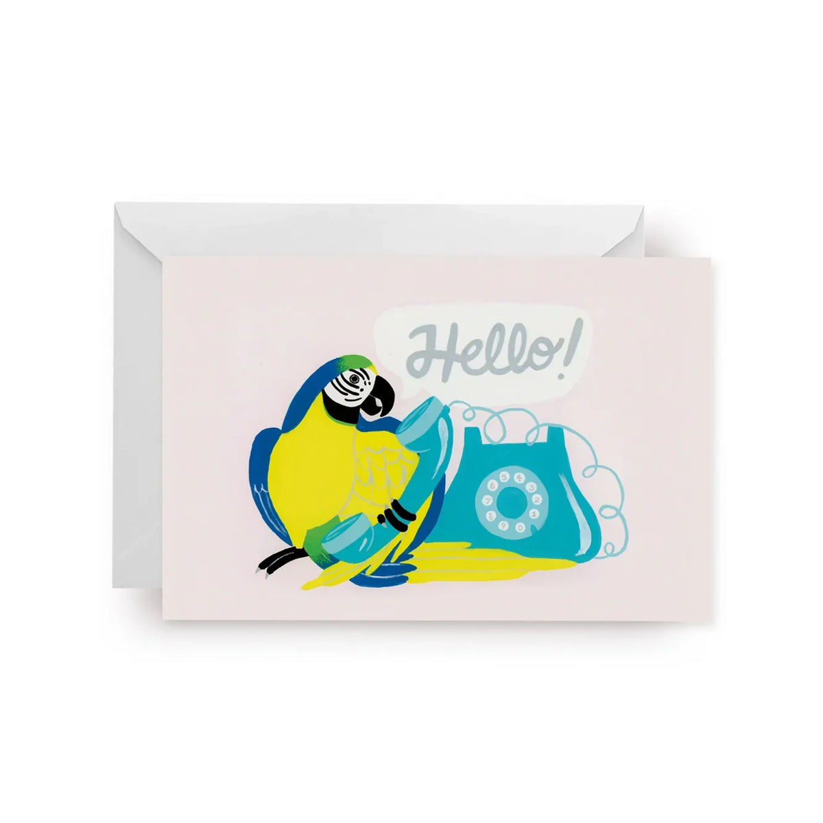 Carte de Vœux Perroquet - Hello – vue principale