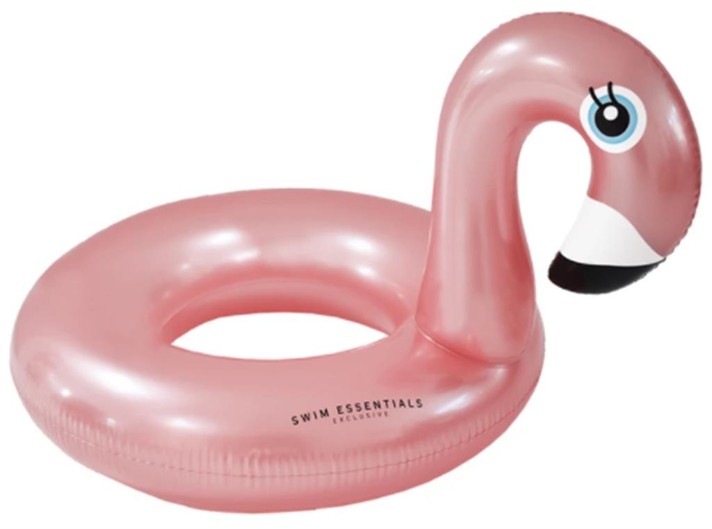 Bouée Flamant Rose-Doré 95 cm - Swim Essentials