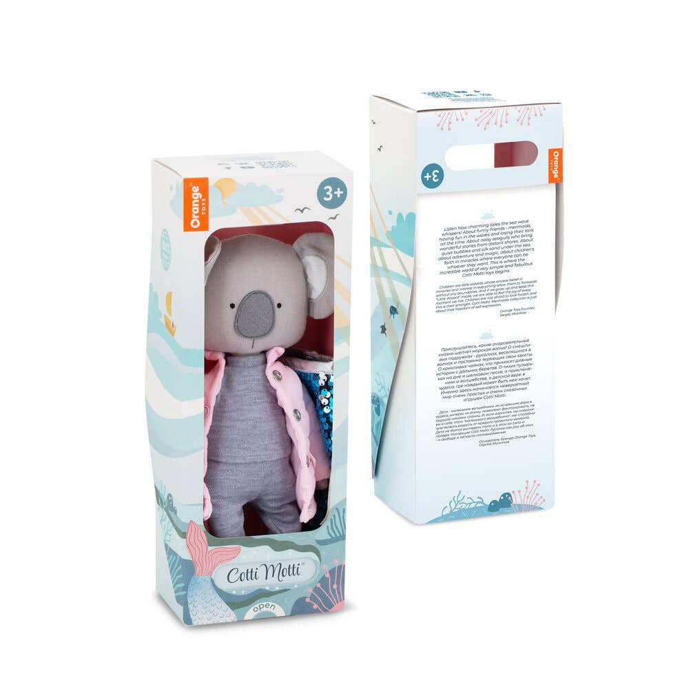 COFFRET CADEAU : Annie le Koala avec veste + Queue de Sirène