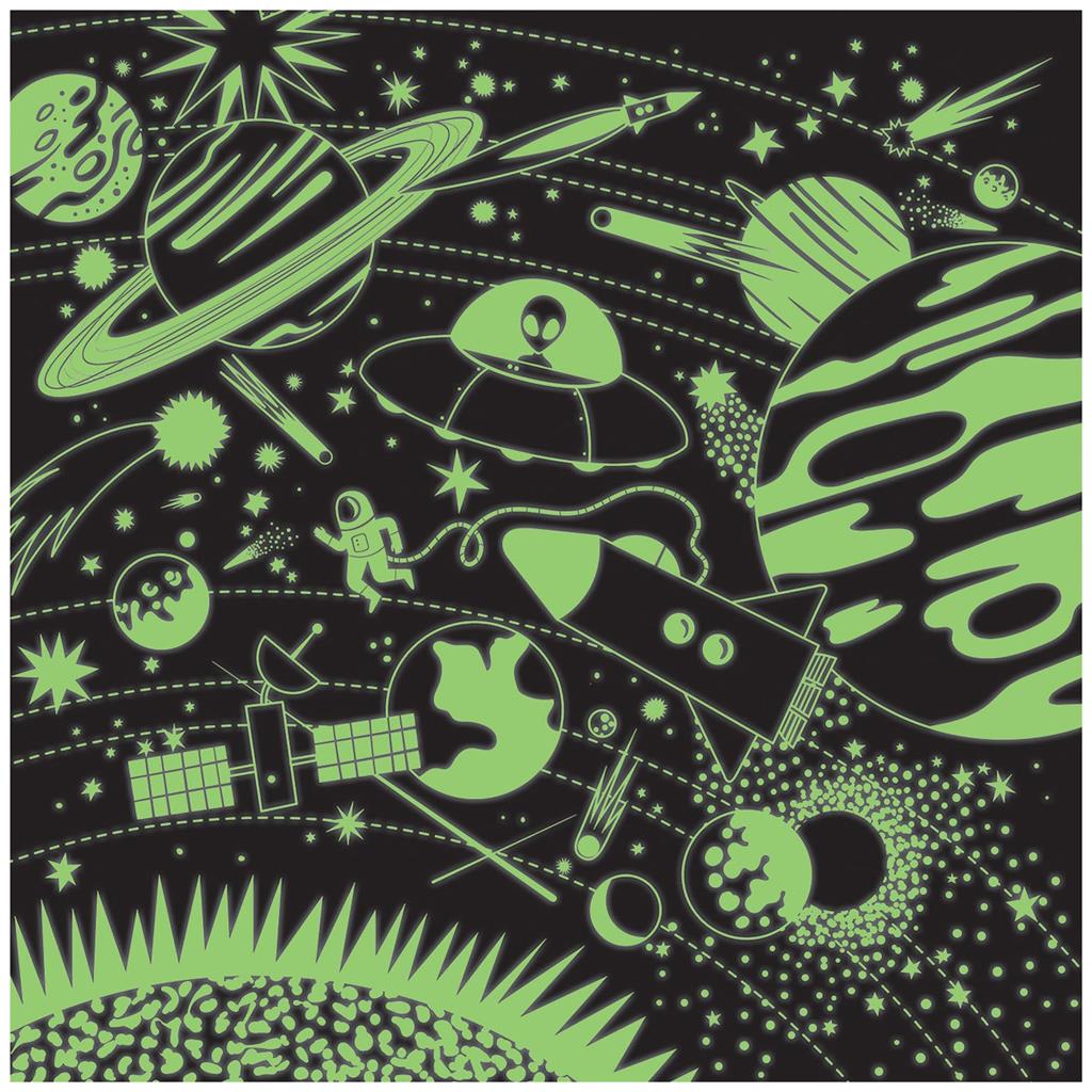 Puzzle L’Espace Glow in the Dark Mudpuppy - boîte