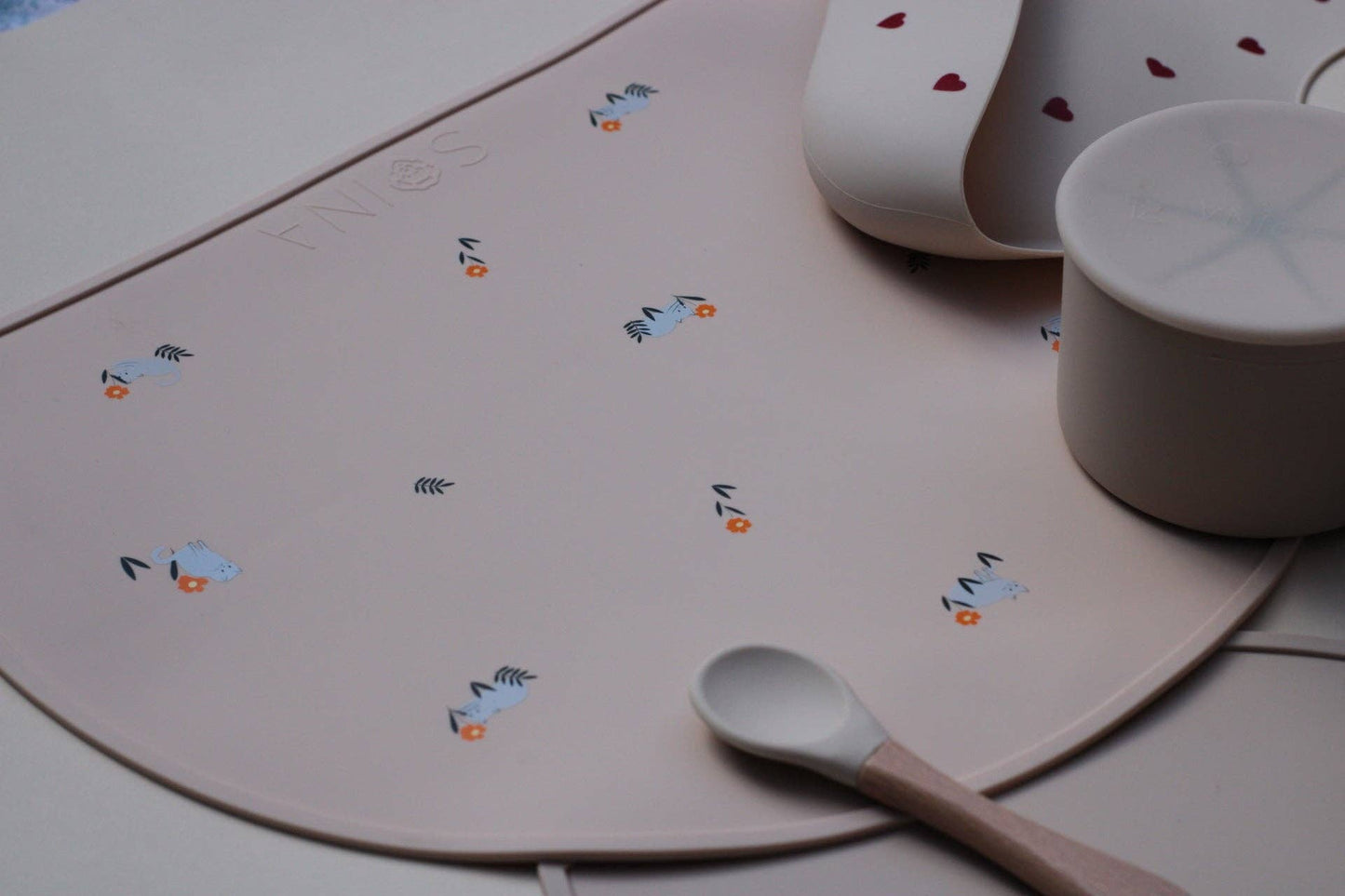 Set de table en silicone Chats - crème
