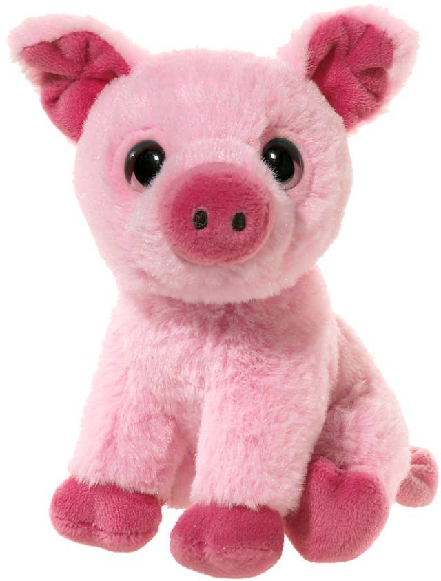 Peluche Misanimo Mini-Mi Cochon rose - 14 cm