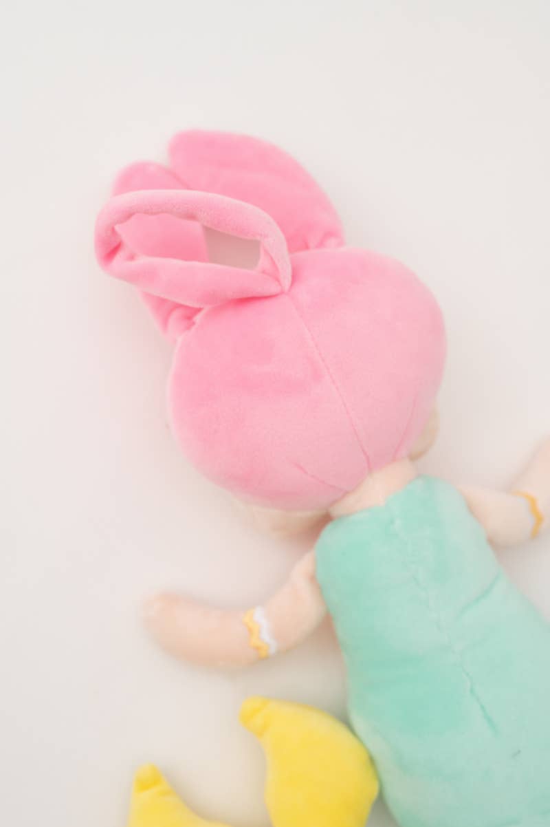 Poupée Sirène Lisa en Tissu – Turquoise et Rose