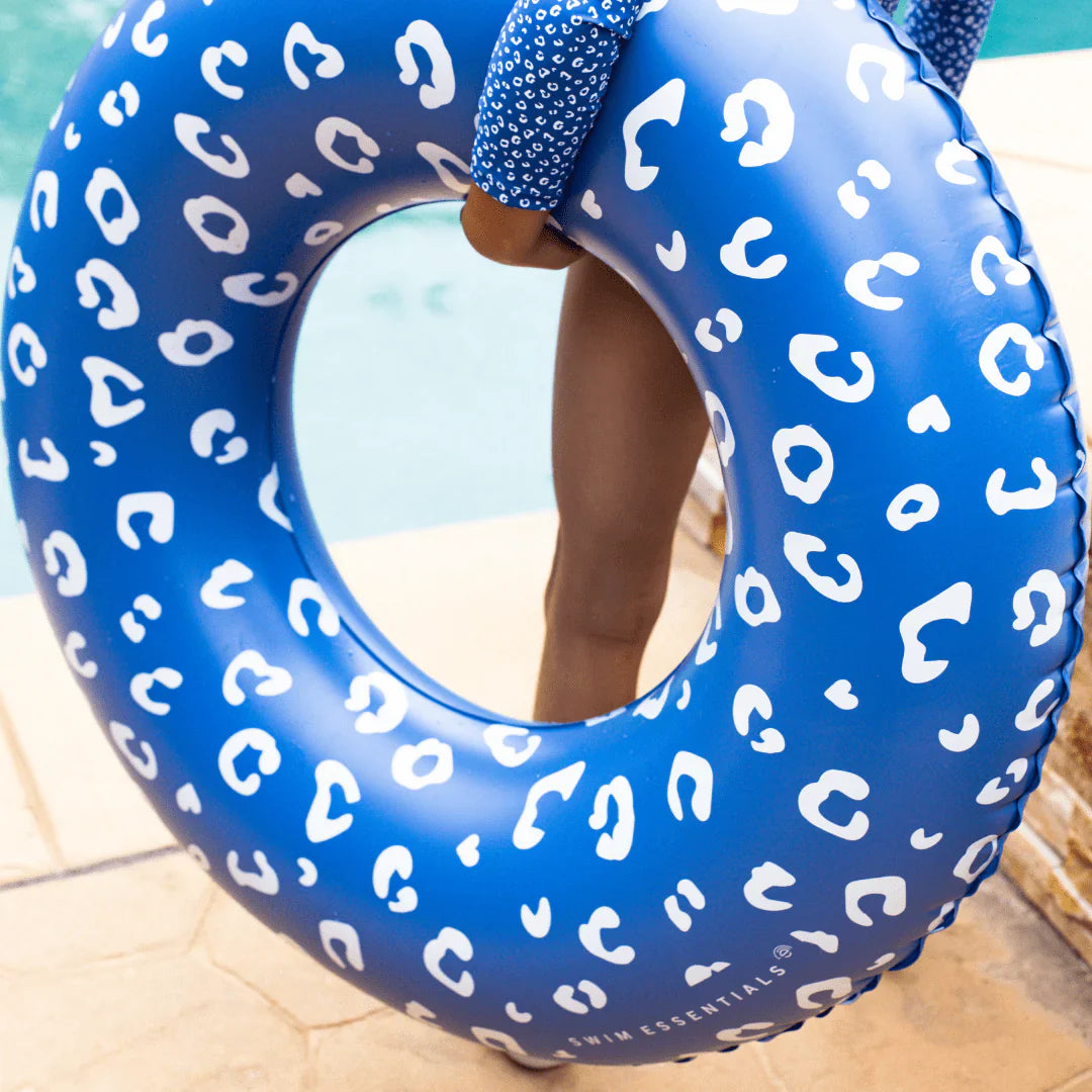 Bouée de piscine Léopard Bleu