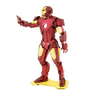MetalEarth: AVENGERS/IRON MAN 12.07x5.72x6.35cm, maquette 3D en métal avec 3 feuilles, sur carte 12x17cm, 14+
