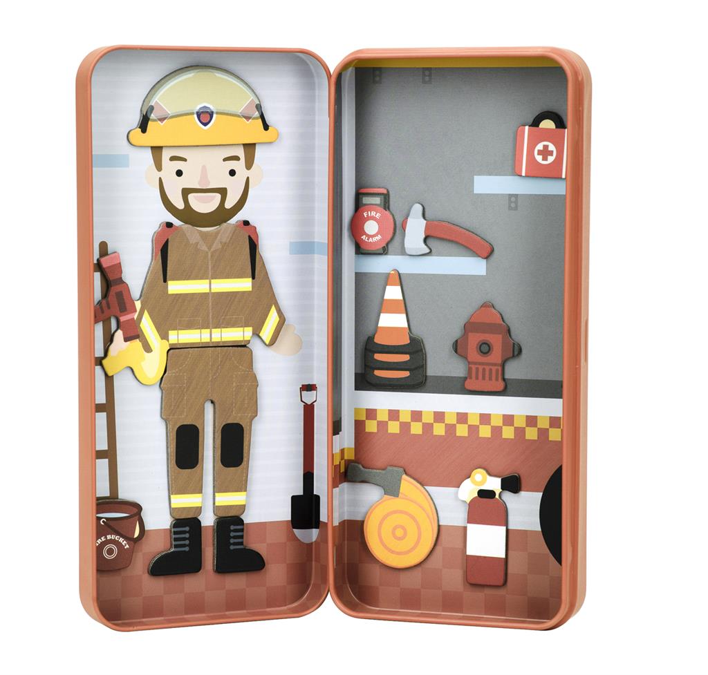 Boîte De Puzzle Magnétique - Pompier
