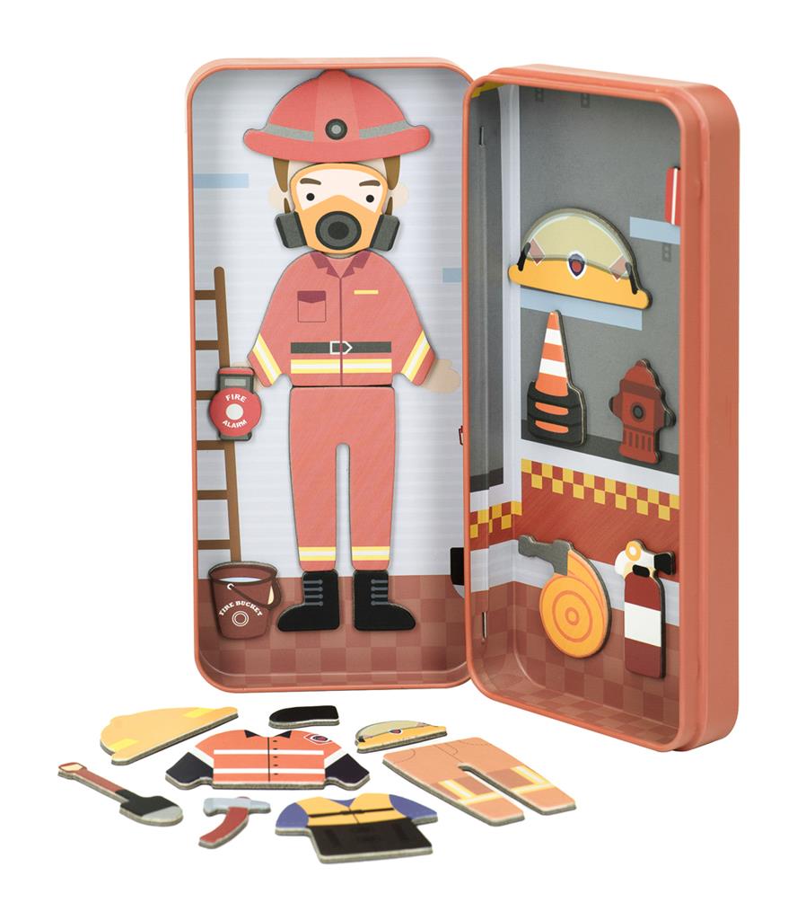 Boîte De Puzzle Magnétique - Pompier