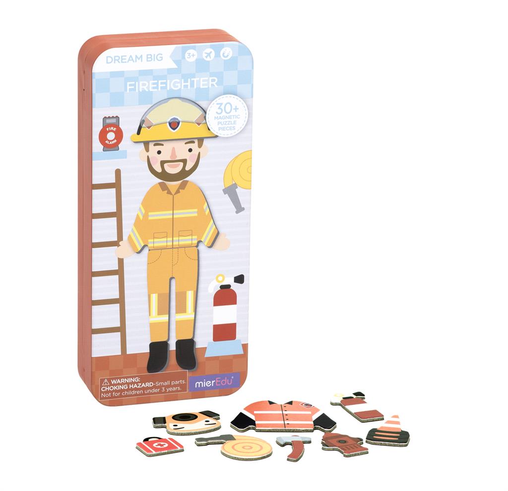 Boîte De Puzzle Magnétique - Pompier
