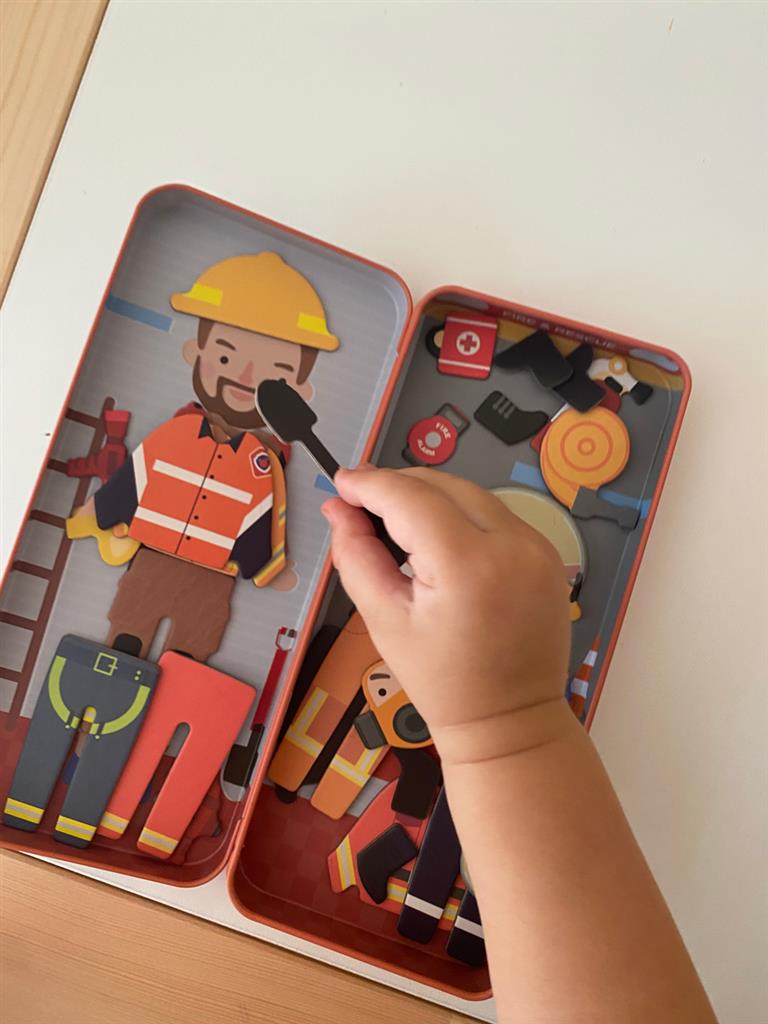 Boîte De Puzzle Magnétique - Pompier