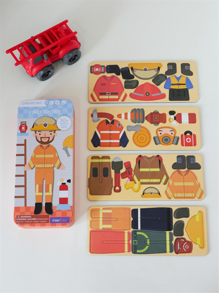 Boîte De Puzzle Magnétique - Pompier