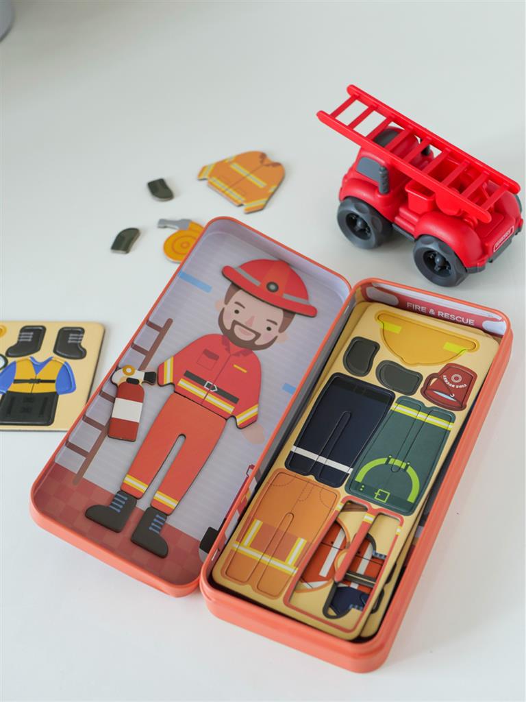 Boîte De Puzzle Magnétique - Pompier