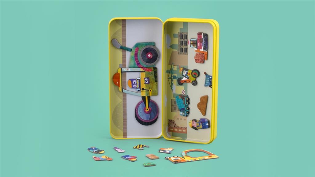 Boîte De Puzzle Magnétique - Camions