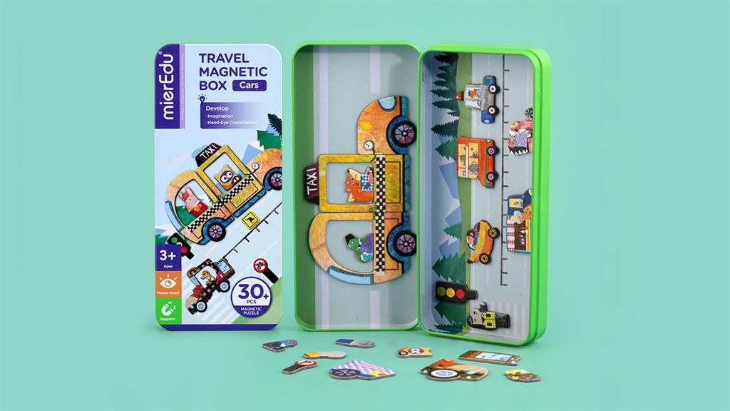 Boîte De Puzzle Magnétique - Véhicules
