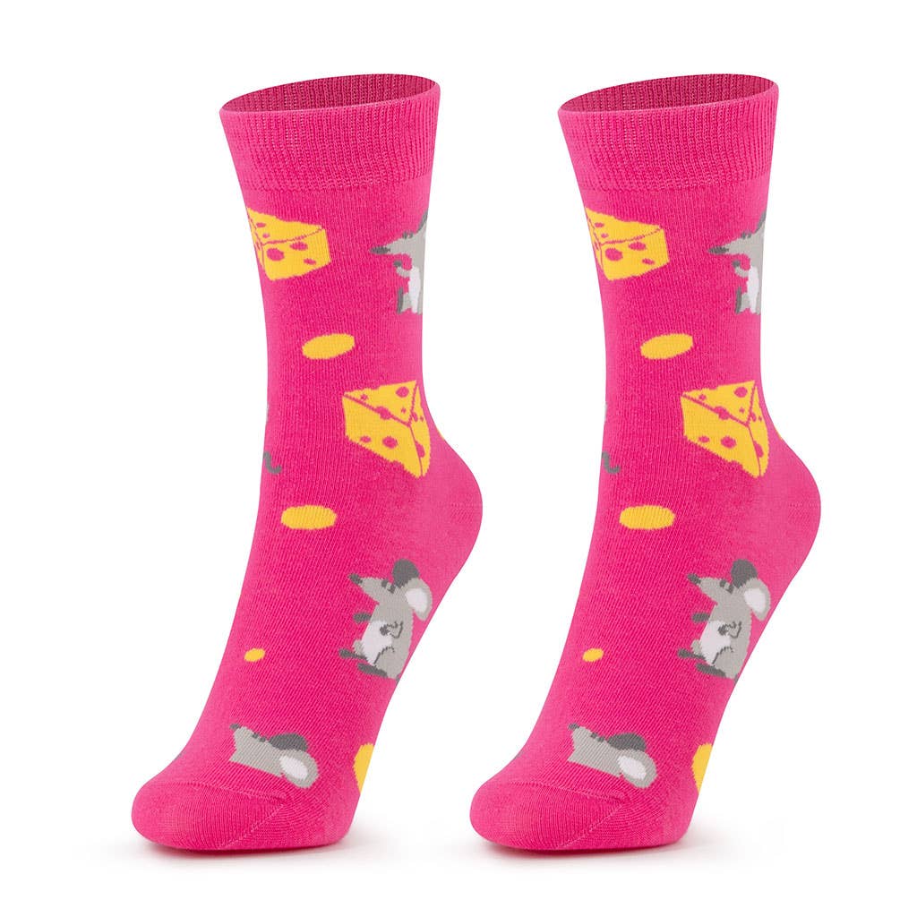 Chaussettes Enfant Souris et Fromages
