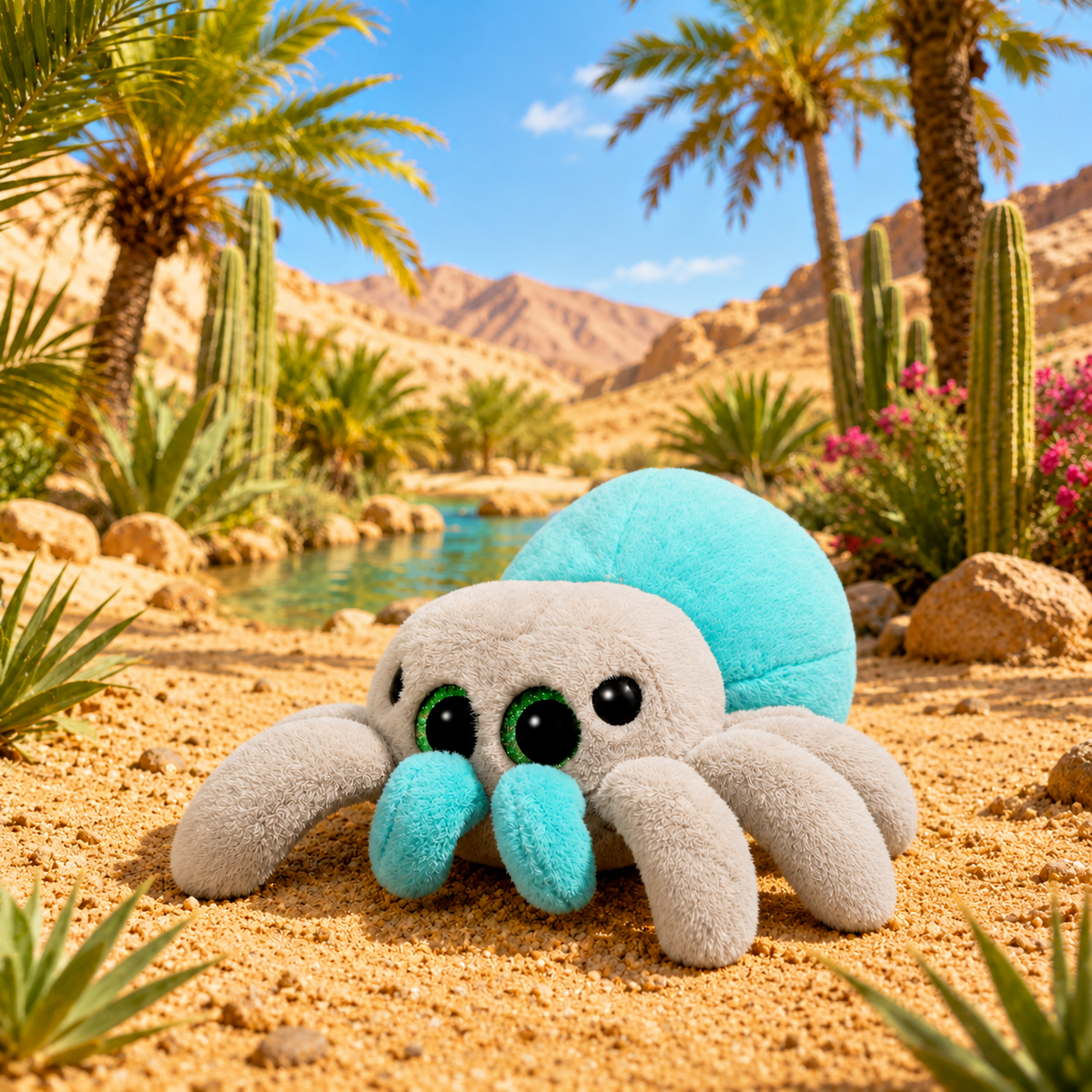 Orbys : Peluche araignée sauteuse