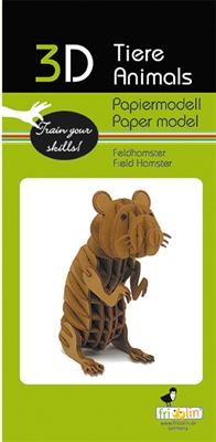 Modèle En Papier 3D - Hamster – vue produit 3