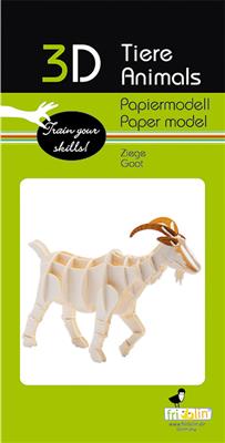 Modèle En Papier 3D - Chèvre