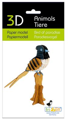 Modèle En Papier 3D - Oiseau De Paradis – vue produit 2