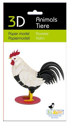 Modèle En Papier 3D - Coq – vue produit 2
