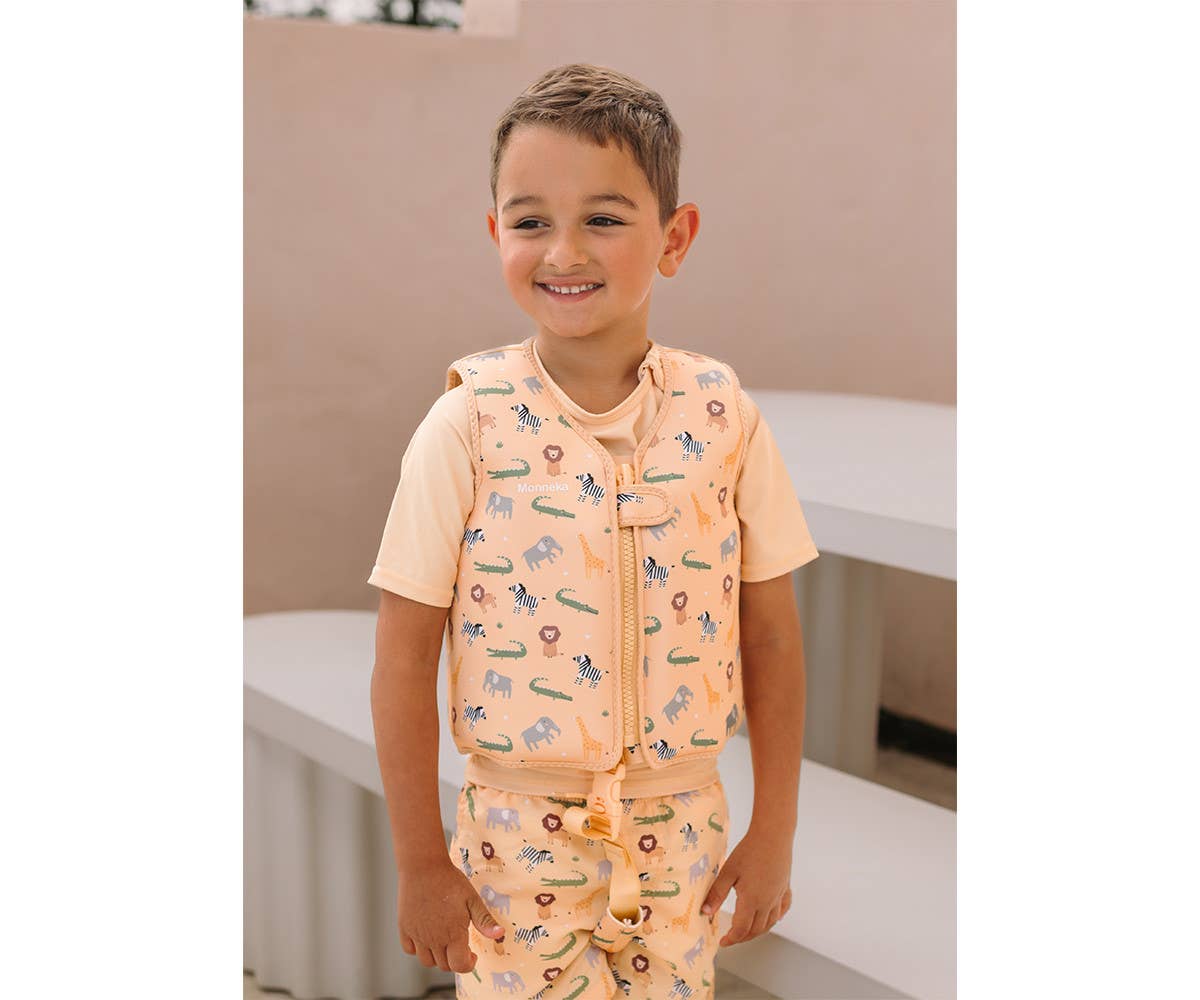 Gilet Flottant d'Apprentissage Animaux Sauvages 2 à 3 ans