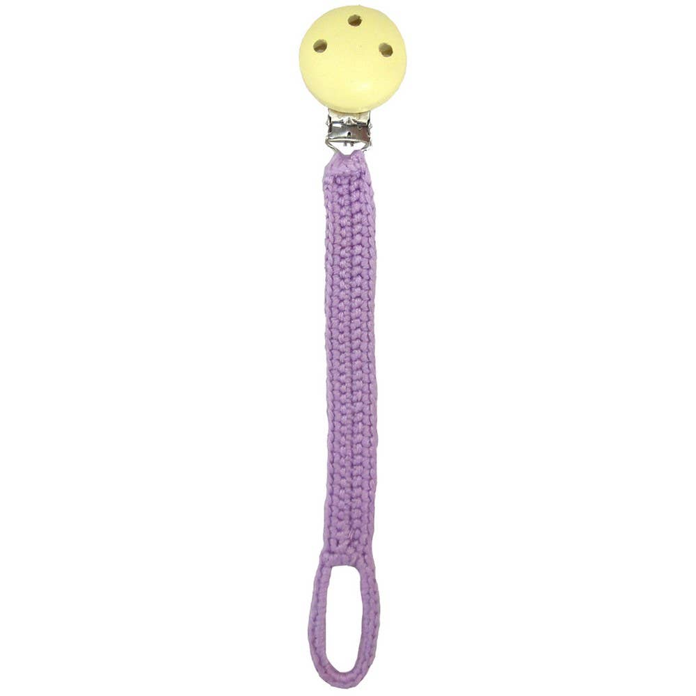 Attache-tétine au Crochet - Violet clair