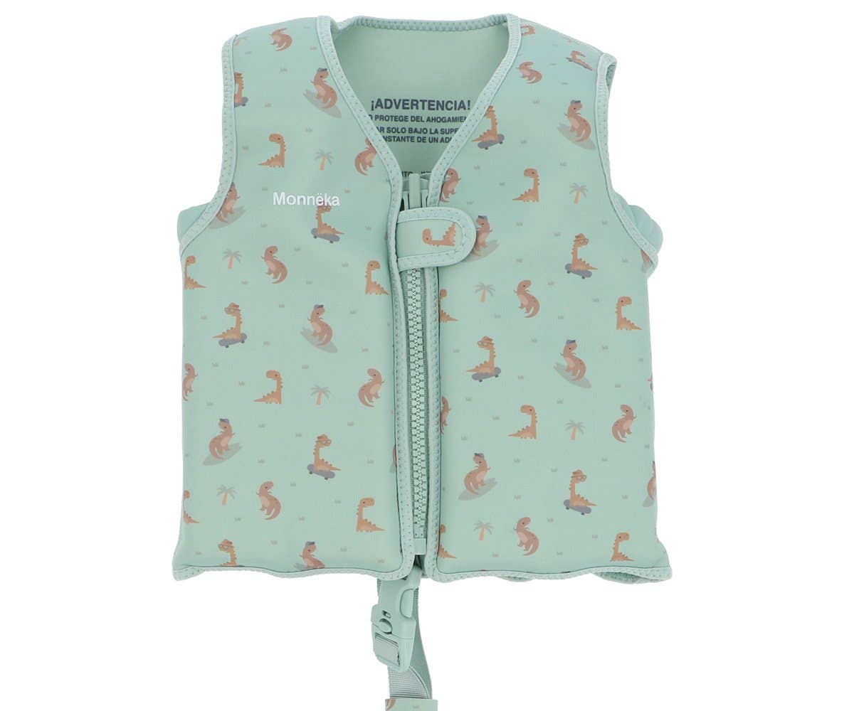 Gilet de Flottaison Apprentissage Dinosaures Stylés 1 à 2 ans