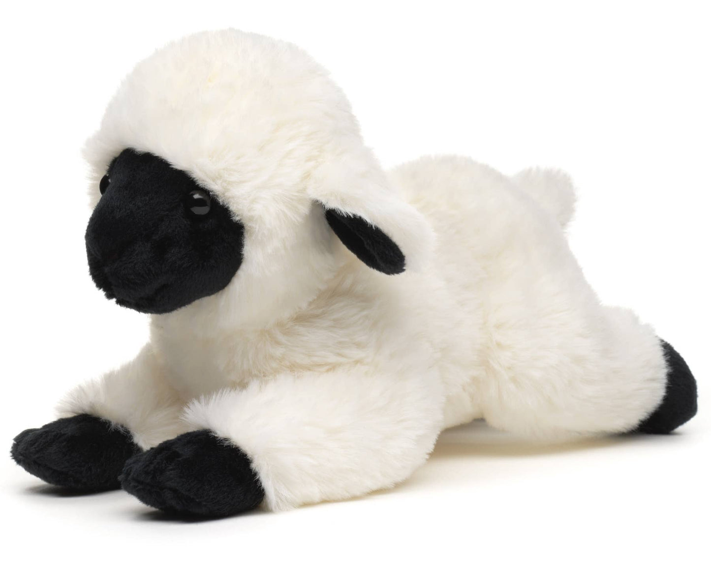 Peluche Agneau Noir du Velay couché Uni Toys
