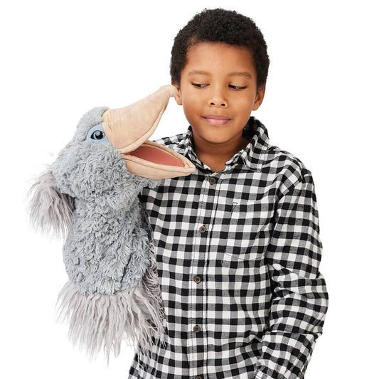 Marionnette à main Shoebill Stage Puppet 3213/ Shoe Beak Folkmanis réaliste