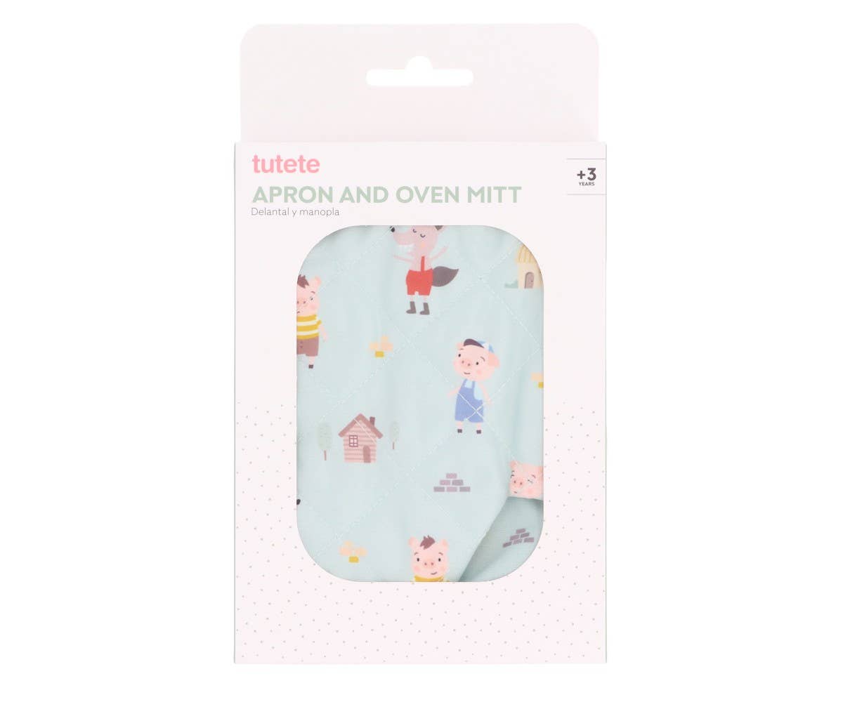 Ensemble tablier et manique Les Trois Petits Cochons - vue 5