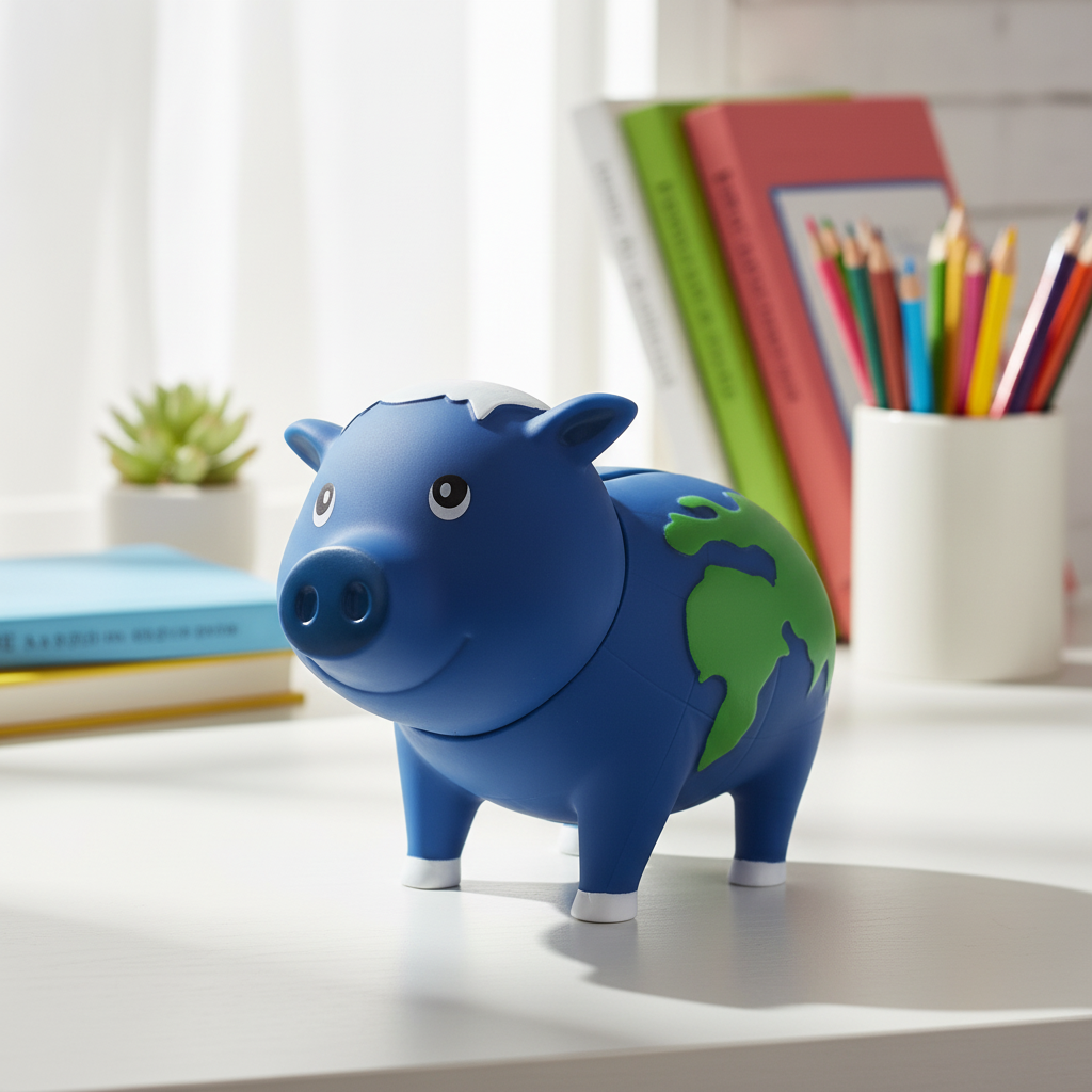 Cochon Globe Terrestre - vue 7