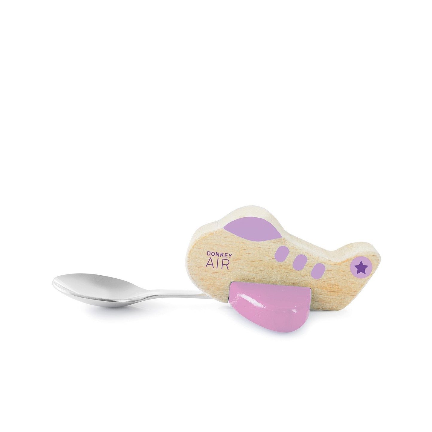 Cuillère Enfant Avion Violet Donkey | Boutique d'objets cadeaux designs