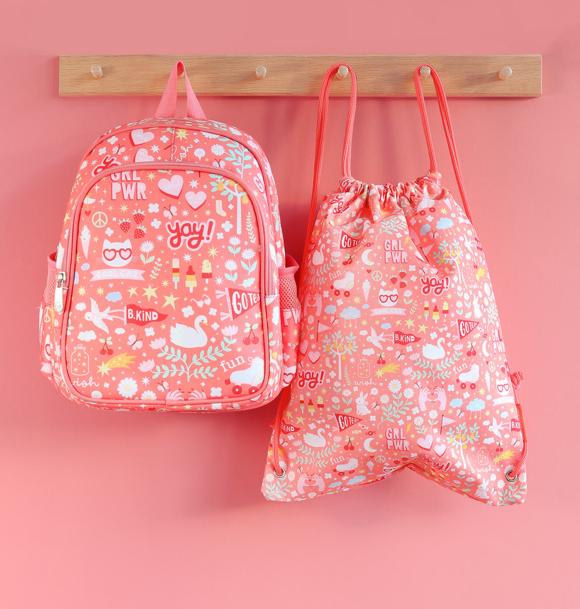 Sac à cordons enfant - Fun – vue 6 – A Little Lovely Company