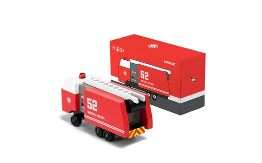Camion de Pompiers en Bois Candycar World - 52 Waterville Fire Dept. – vue produit 2