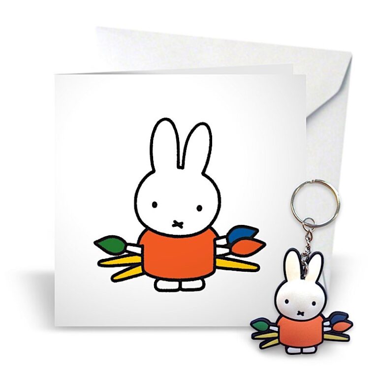 Carte avec Petit Objet Lapin Miffy