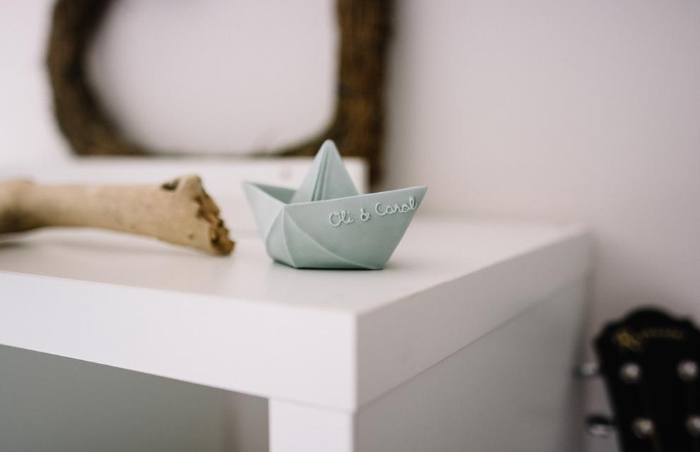 Produit Bateau Origami Menthe Poster Déco