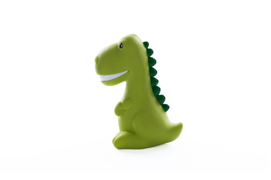 Luz nocturna de dinosaurio verde