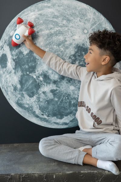 Luz de la noche del cohete rojo