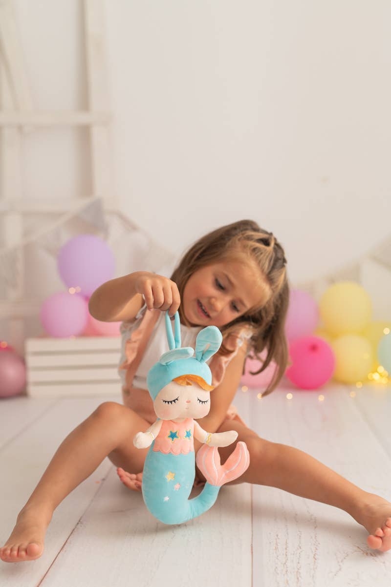 Poupée Sirène Lili en Tissu – Bleu