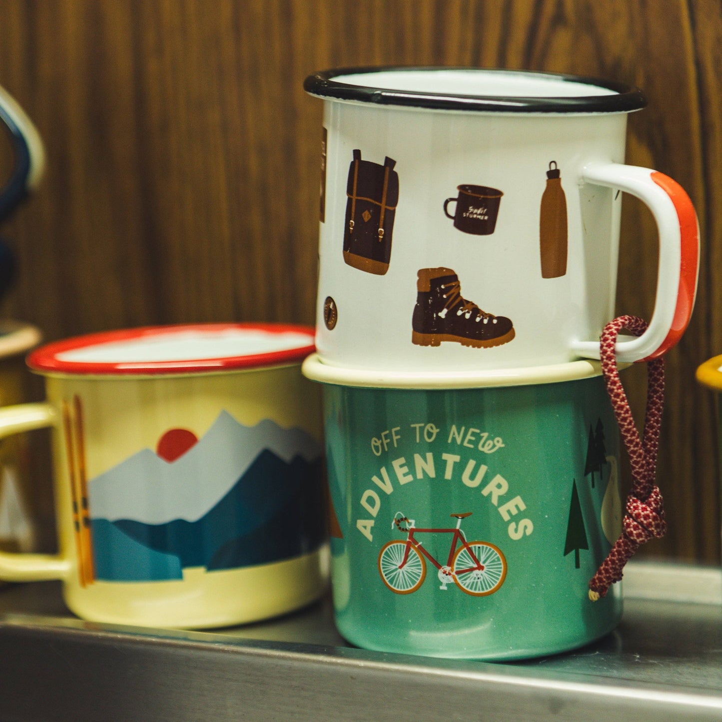 Tasse en émail “Bike Adventure”