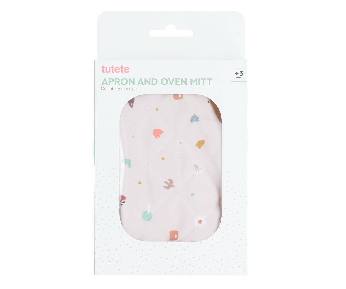 Ensemble Tablier et Manique Nature Géométrique