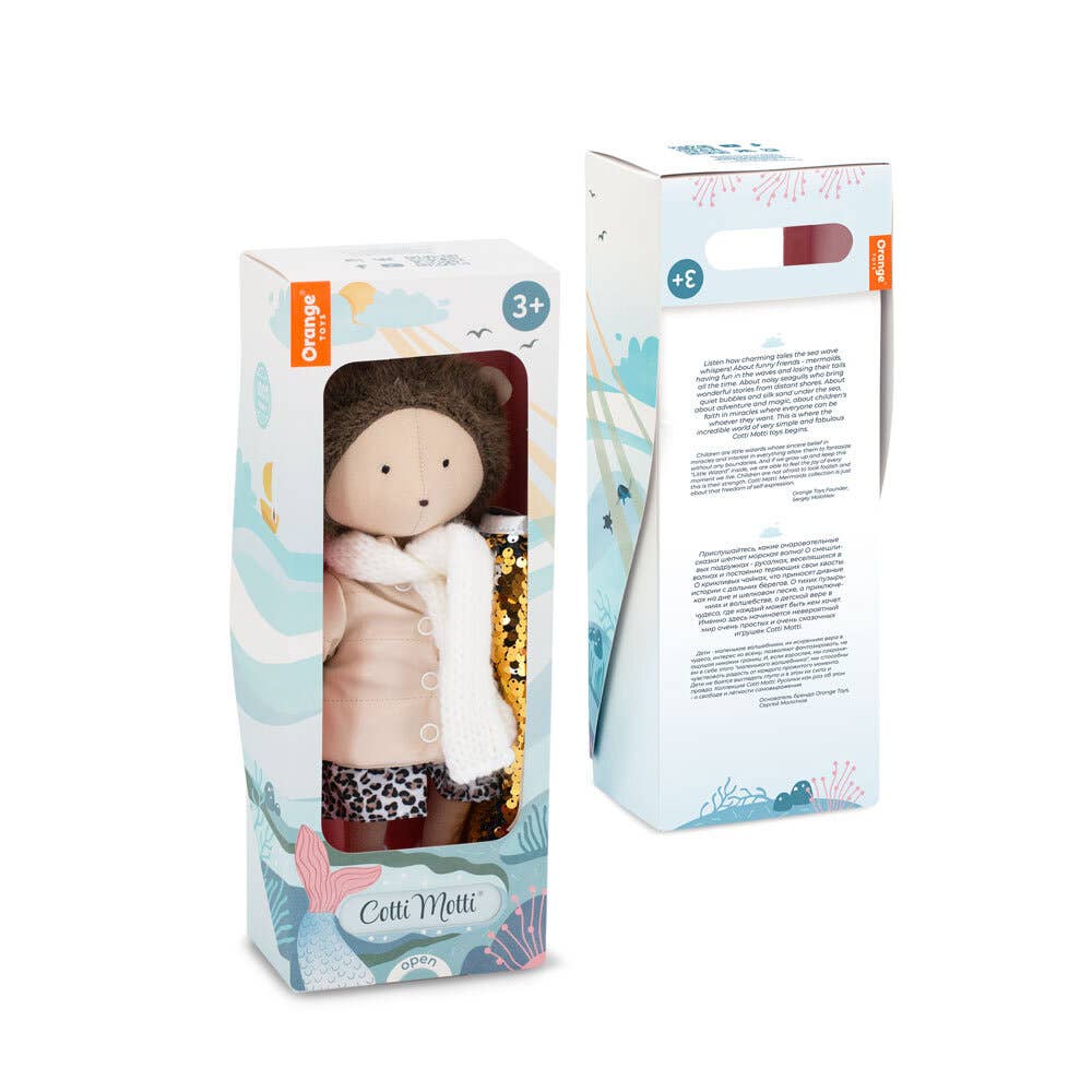 ENSEMBLE CADEAU : Peluche Henry hérisson veste + Queue de Sirène