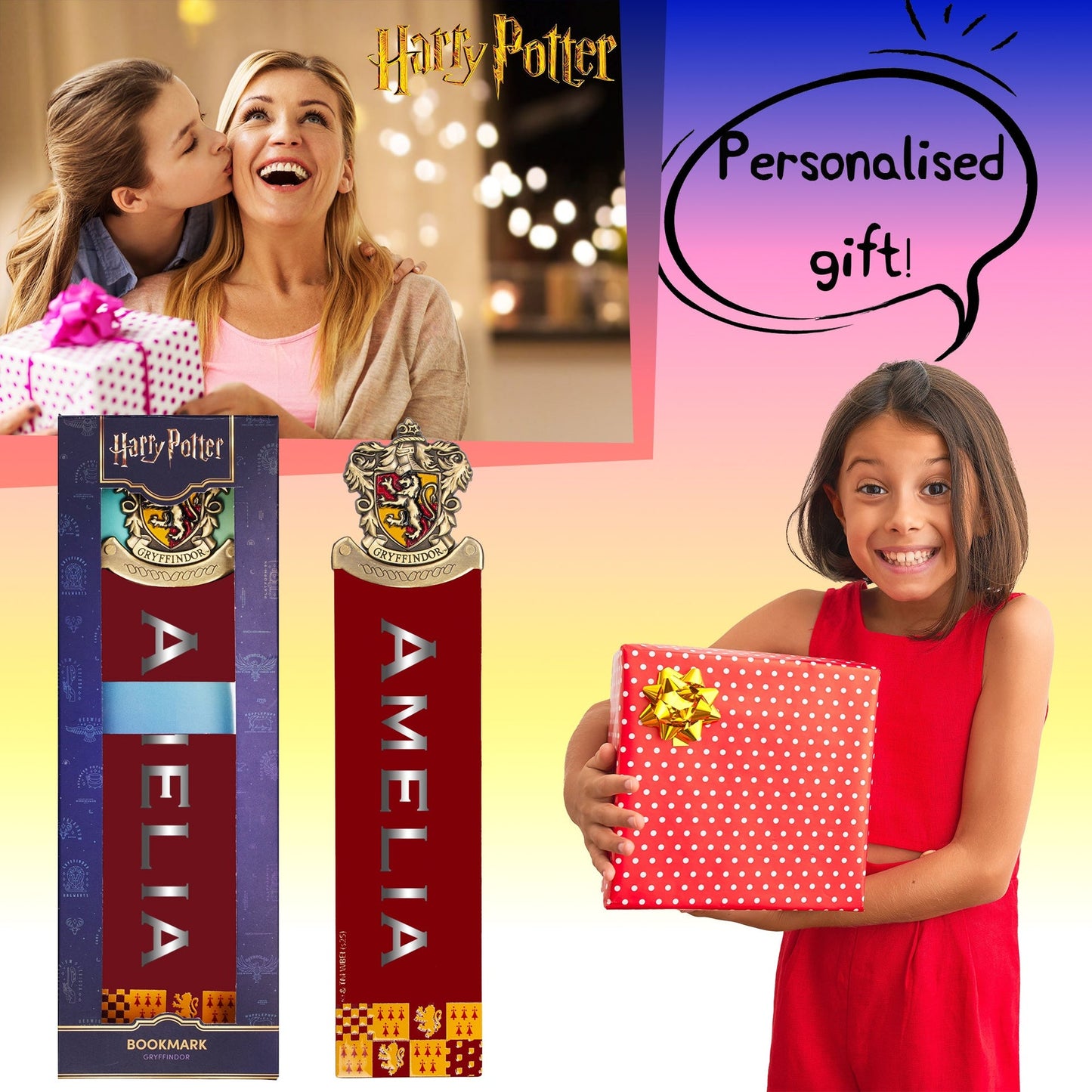 Marque-page Harry Potter – Crest Burgundy