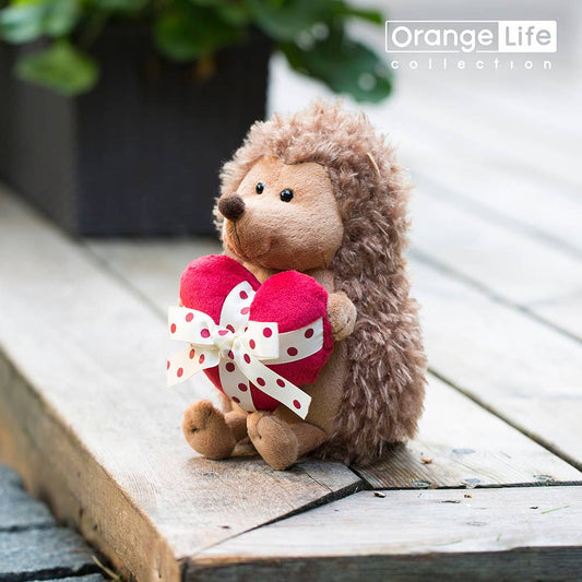 Peluche Orange Life Prickle l’Hérisson avec cœur