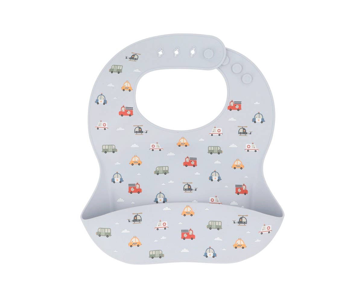 Bavoir en silicone Voitures
