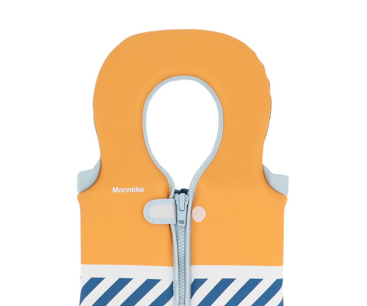 Gilet Flottant d'Apprentissage Rayures Bleues 1-2 ans