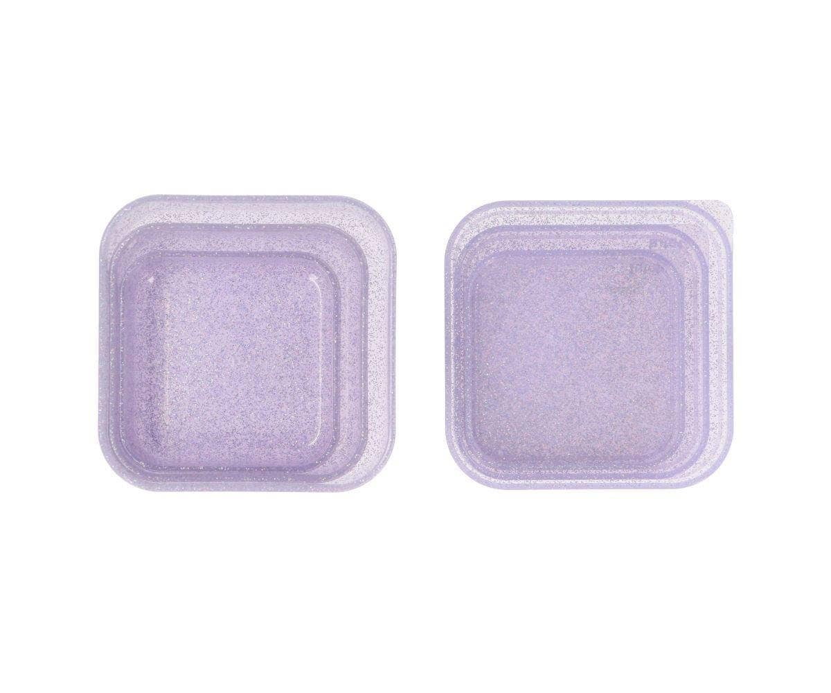 3 Boîtes Déjeuner à Paillettes Lilas